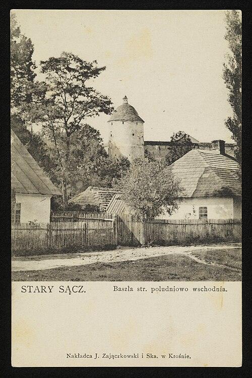 Bašta klášterních hradeb, jihovýchodní strana, kol. 1900–1904