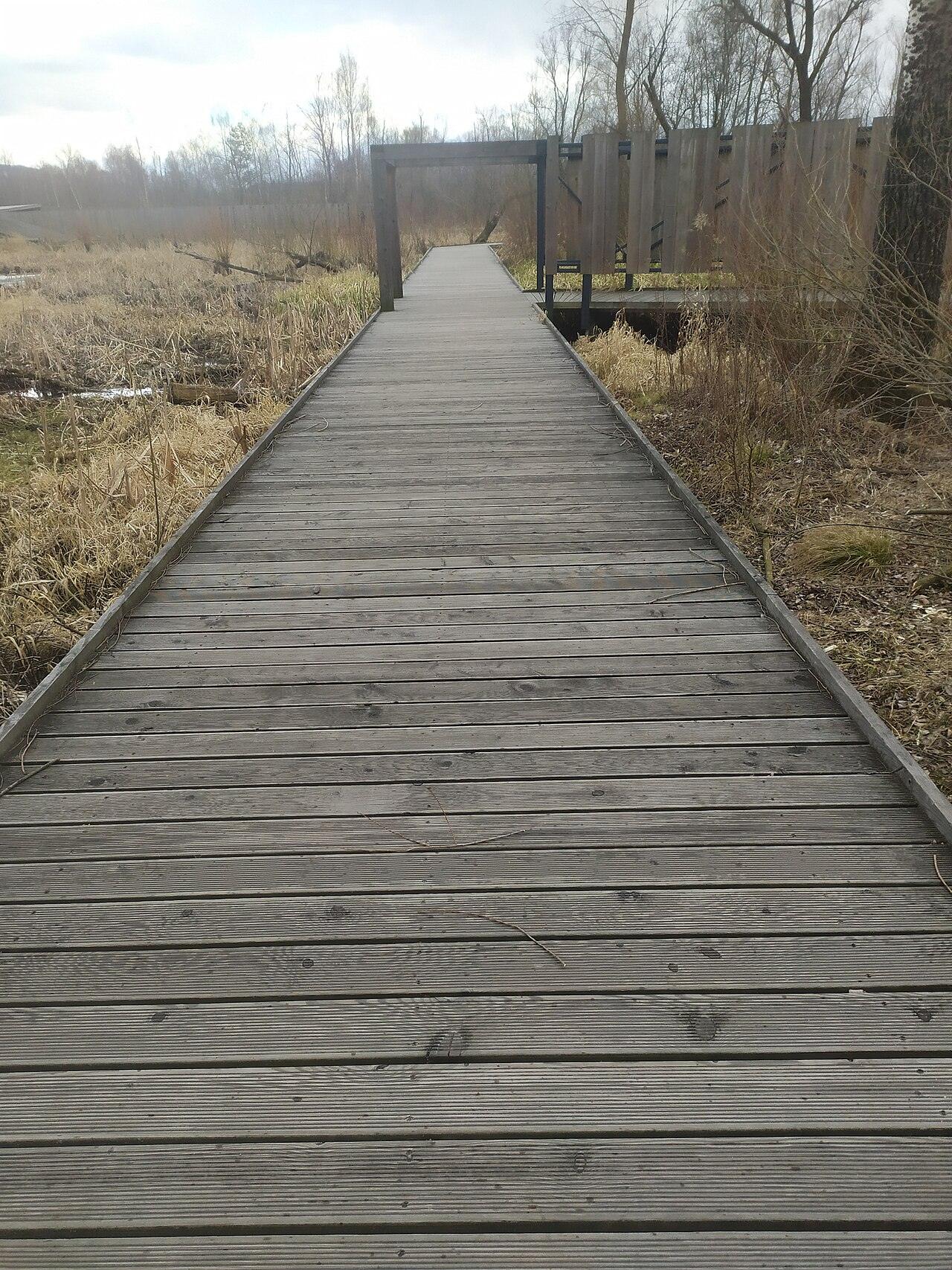 La passerelle de l’enclave naturelle « Bobrowisko »