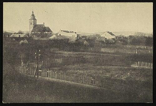 Farní kostel sv. Alžběty roku 1916